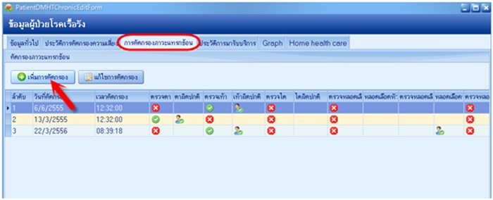 คัดกรองภาวะแทรกซ้อนโรคความดันเบาหวาน